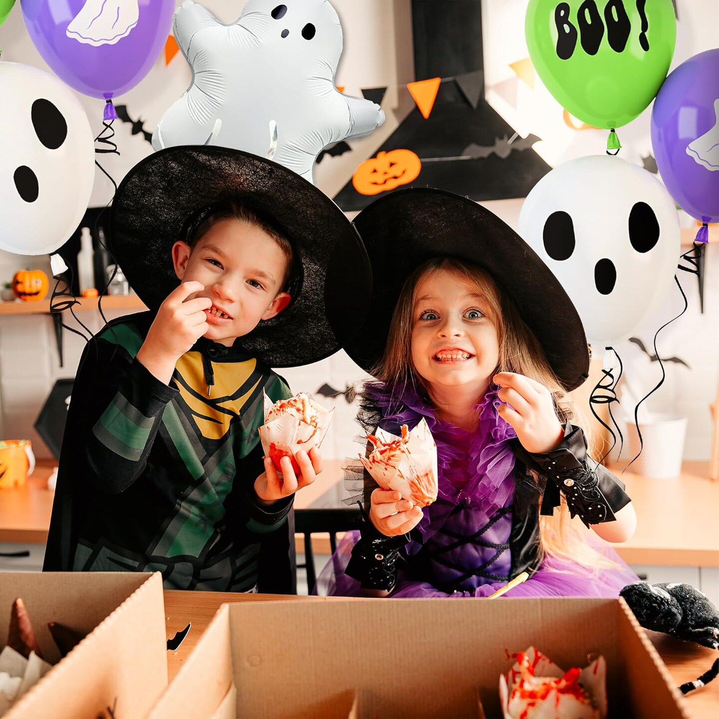 Ghost Foil Balloons (Ghost Latex + Ghost Foil Balloons)