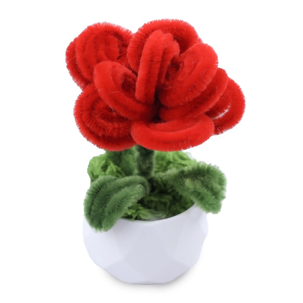 Angels Craft Twist Art Florals DIY Chenille Flower Kit – Pipe Cleaner Craft Kit for Teens & Adults | Flowers, Plants & Decorative Styles | Multiple Designs | Ages 14+