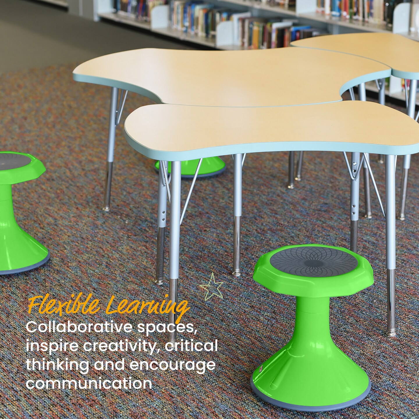 ACE Active Core Engagement Wobble Stool, Flexible Seating, 15in Seat Height
