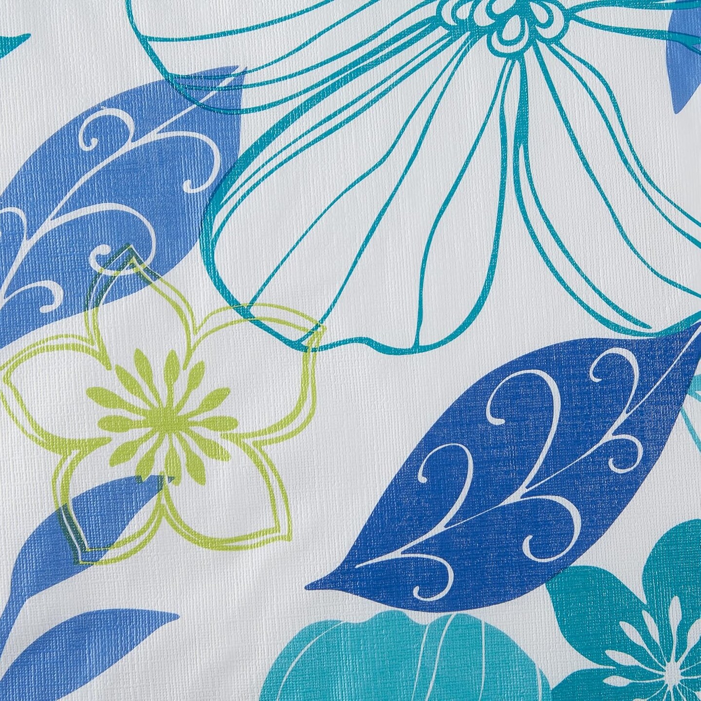 Summer Vinyl Table Cover Collection Flannel Backed Floral Tablecloth