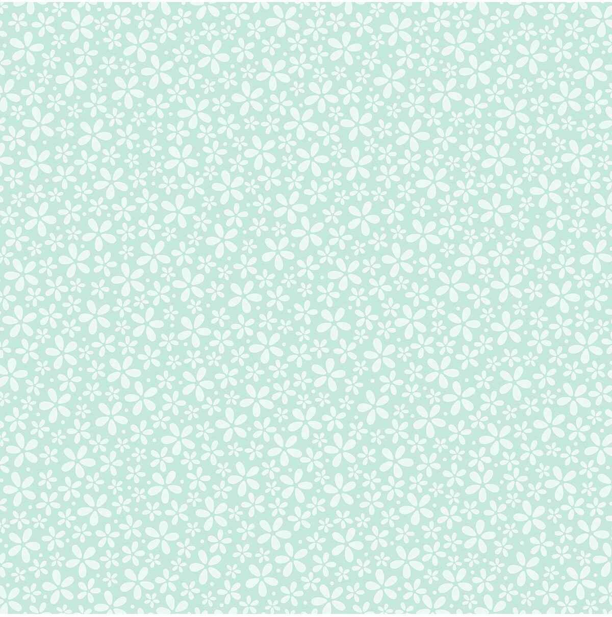 Core&#x27;dinations Core Basics Patterned Cardstock 12&#x22;X12&#x22;-Aqua Flower