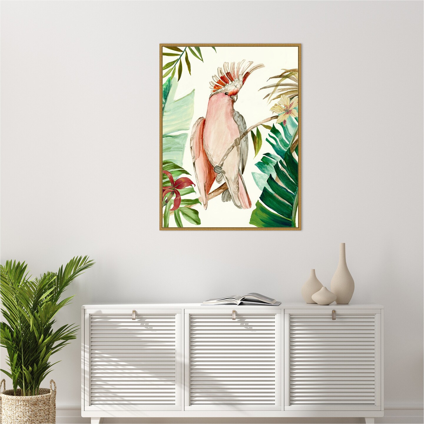 Tropical Bird I by Aimee Wilson Framed Canvas Wall Art