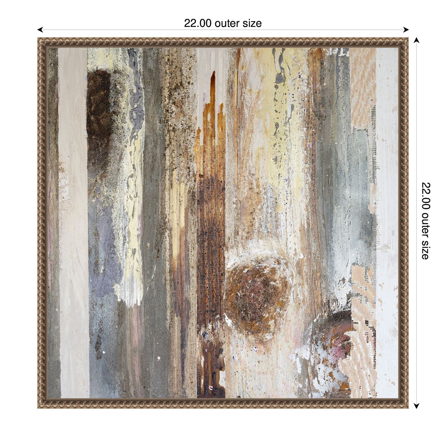 Textured Grain V by Erin McGee Ferrell Framed Canvas Wall Art