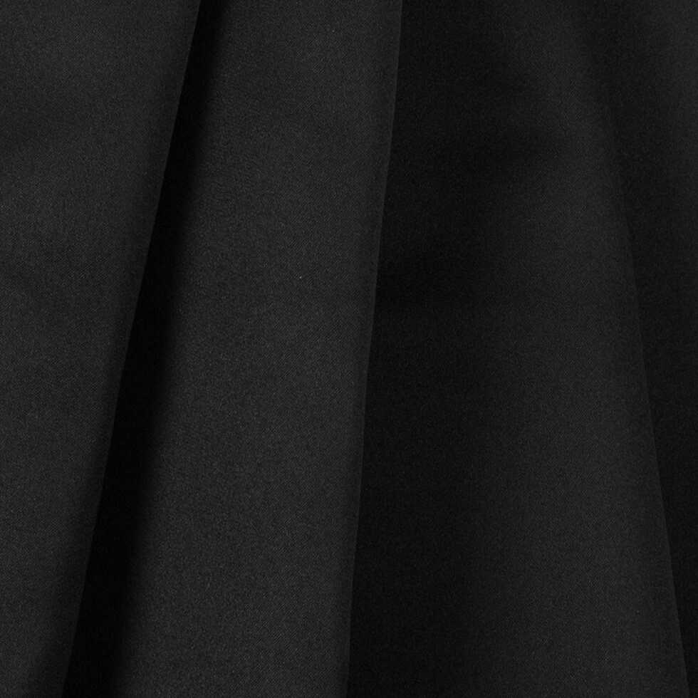 1 Yard Premier Black 100% Silk Double Face Duchesse Satin 54'' Width