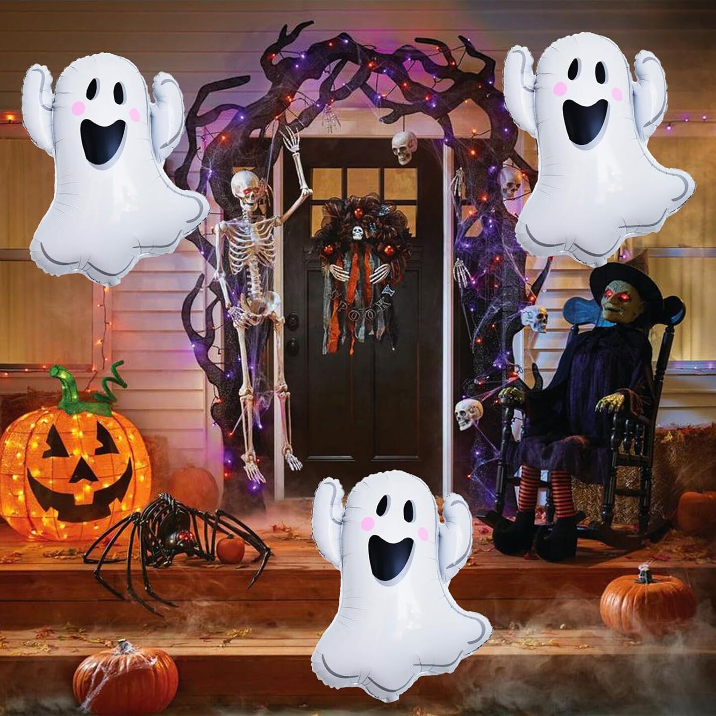 Halloween Ghost Balloons Set (White - Xxl Ghost)