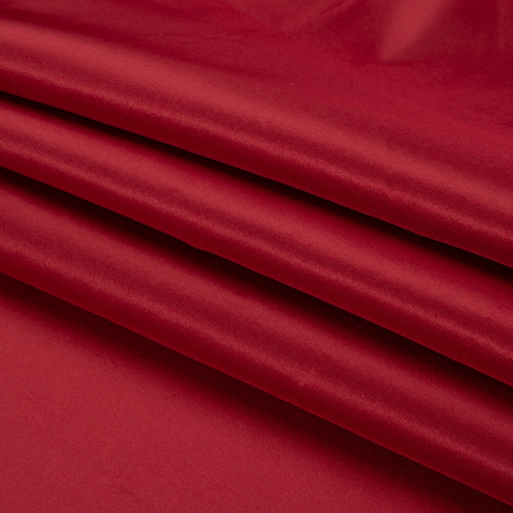 1 Yard Premium Silk Taffeta Fabric in Rhubarb Solid Silk 54 Inch Wide