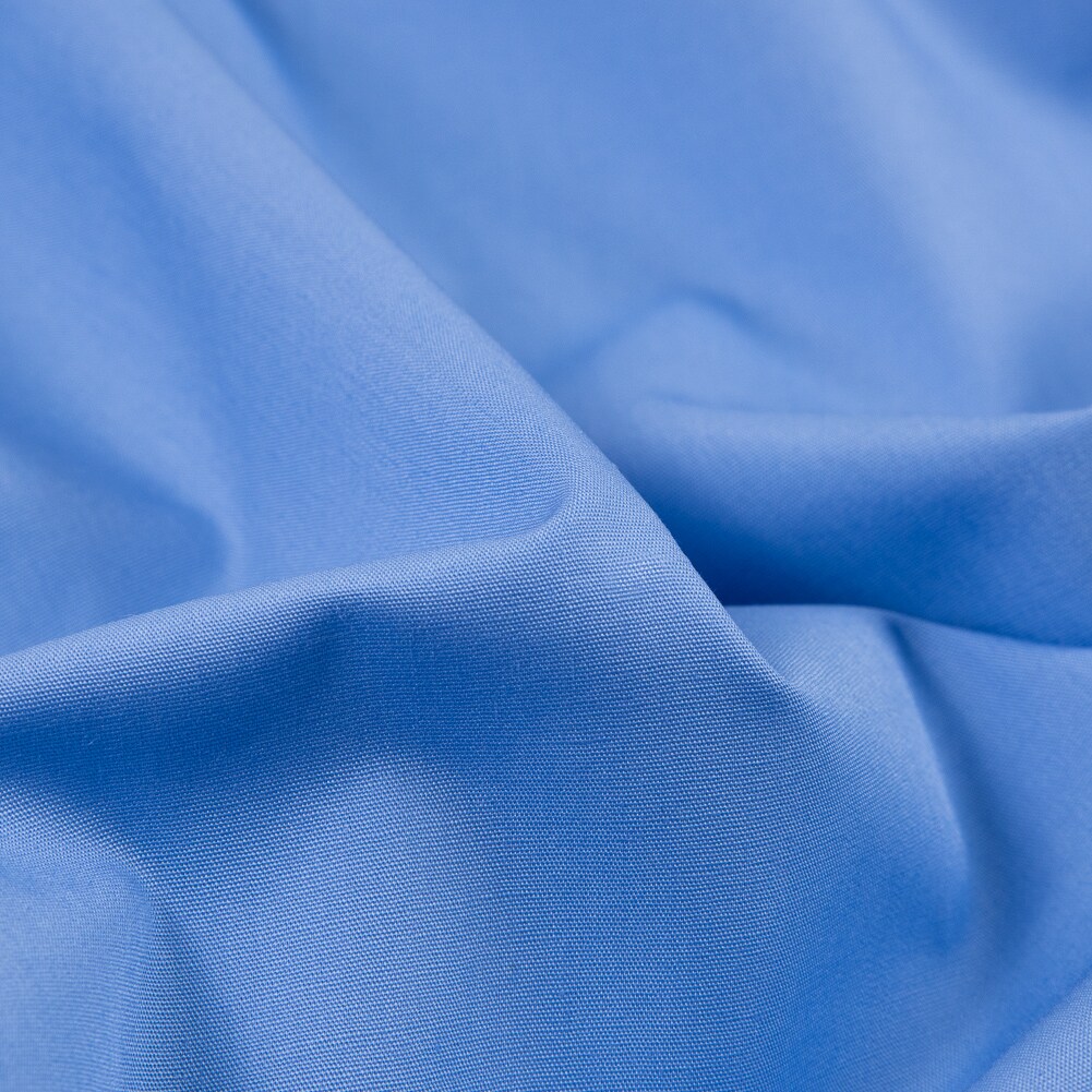 1 Yard Cobalt Pima Cotton Broadcloth Fabric for Premium Shirting