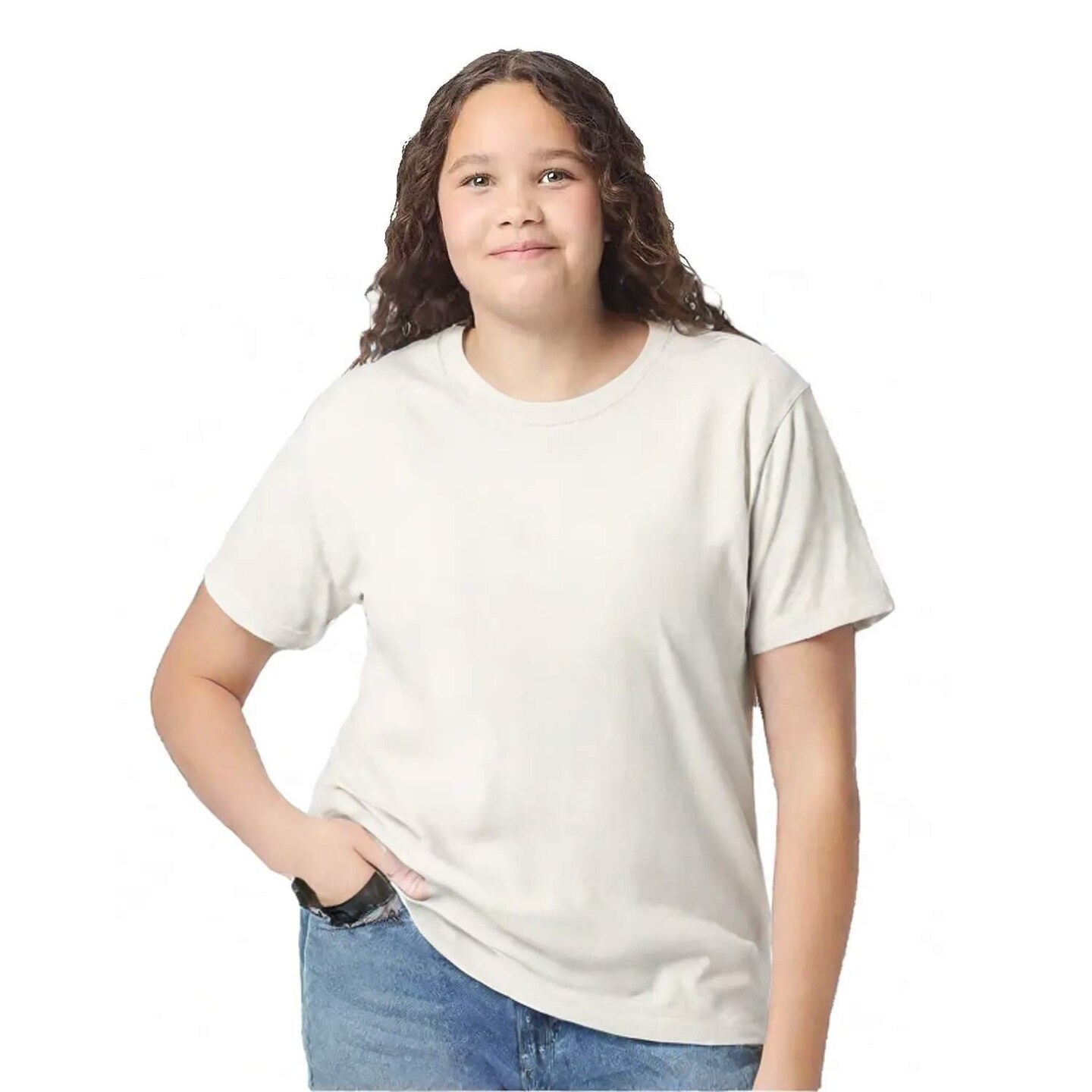 Gildan Youth Heavy Cotton Crewneck Short Sleeve T-Shirt for Outdoor Play & Custom Printing Cotton Tee