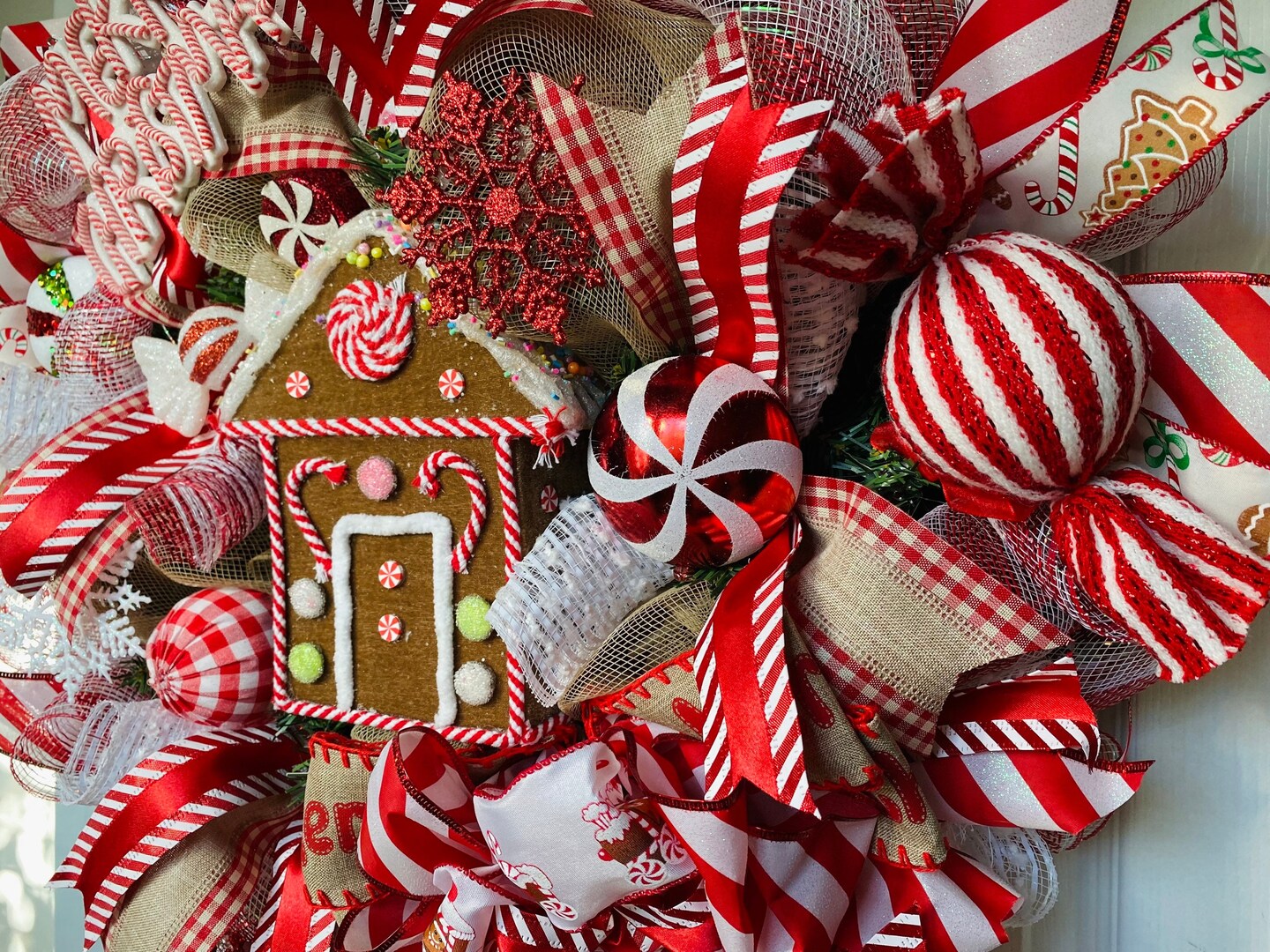 Gingerbread Wreath, Gingerbread Decor, Wreath, Christmas Wreath