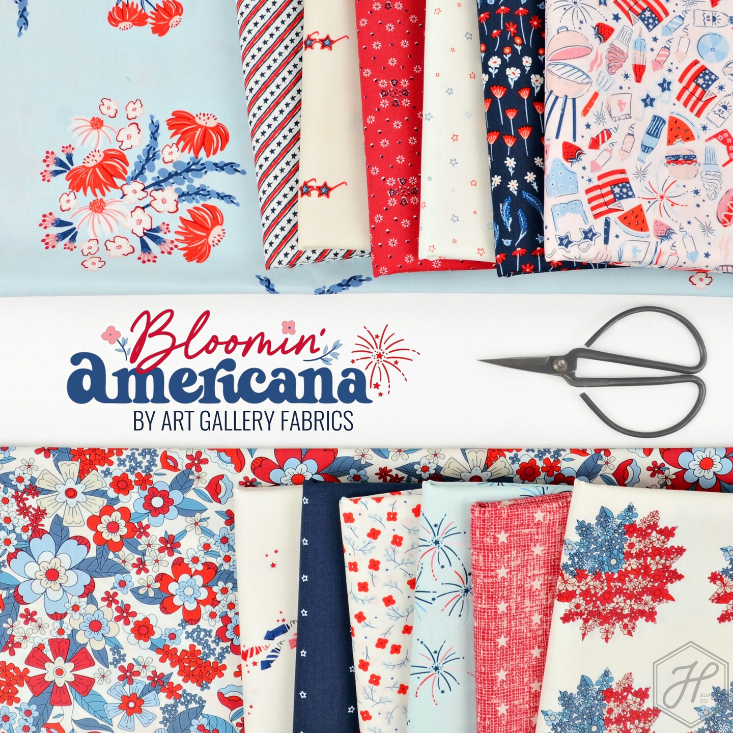 Bloomin' Americana 2.5" Strip Roll (Jelly Roll) by Art Gallery (SRW-BAM)
