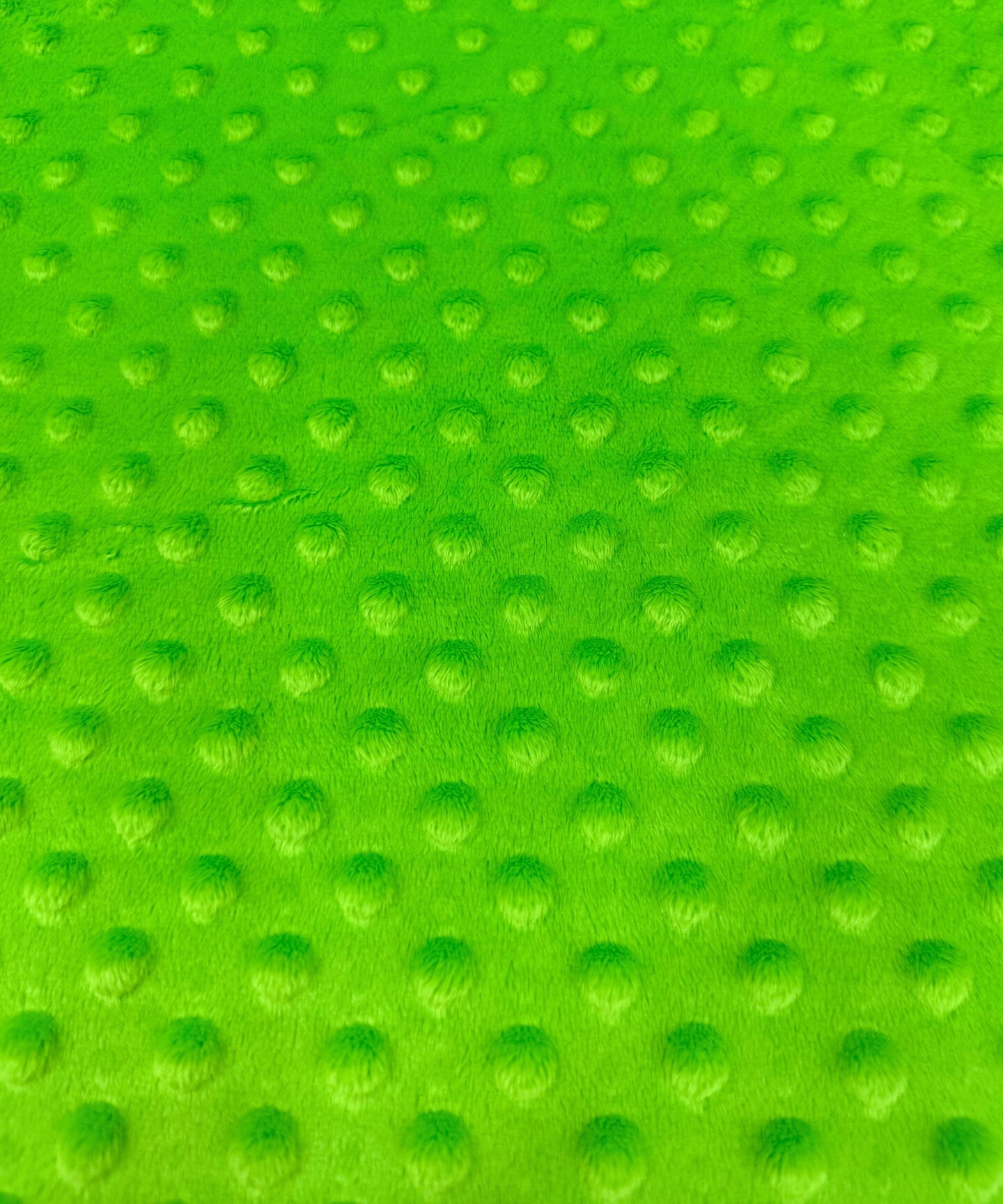 Lime Green Minky Dot Fabric by the Yard, 60" Wide Ultra-Soft Plush Minky Fabric for Baby Blankets, Nursery Decor, Plush Toys & Sewing