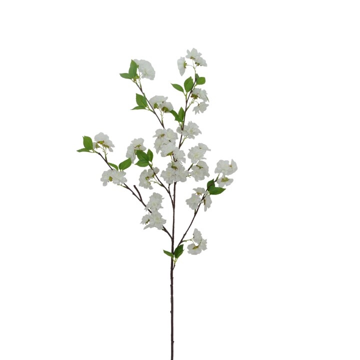 35&#x201D; Artificial Cherry Blossom Spray &#x2013; Faux Floral Branch in Pink or Cream for Home &#x26; Wedding D&#xE9;cor
