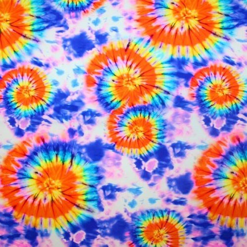 Cotton Candy Skies Printed Spandex Fabric