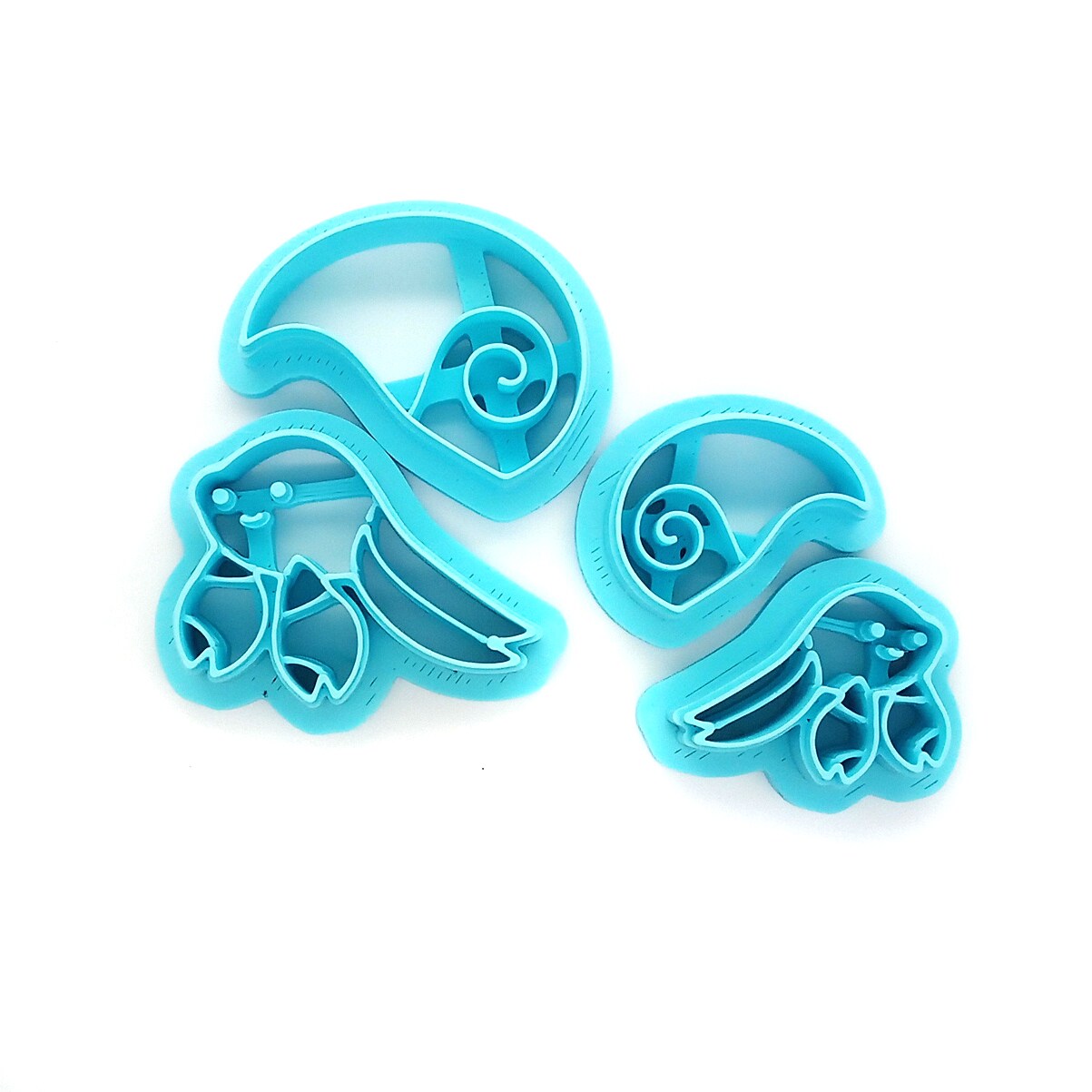 Hermit Crab with Shell Clay Cutters, 2 Sizes, 4 pc, Adorabilities