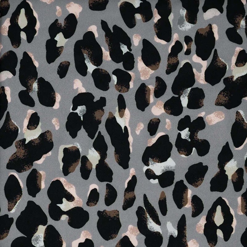 Sporty Leopard Printed Spandex Fabric