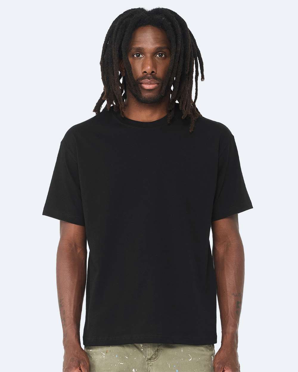 BELLA + CANVAS® Heavyweight Short Sleeve T-Shirt for Layering Outfits & Custom Print Blank Tee