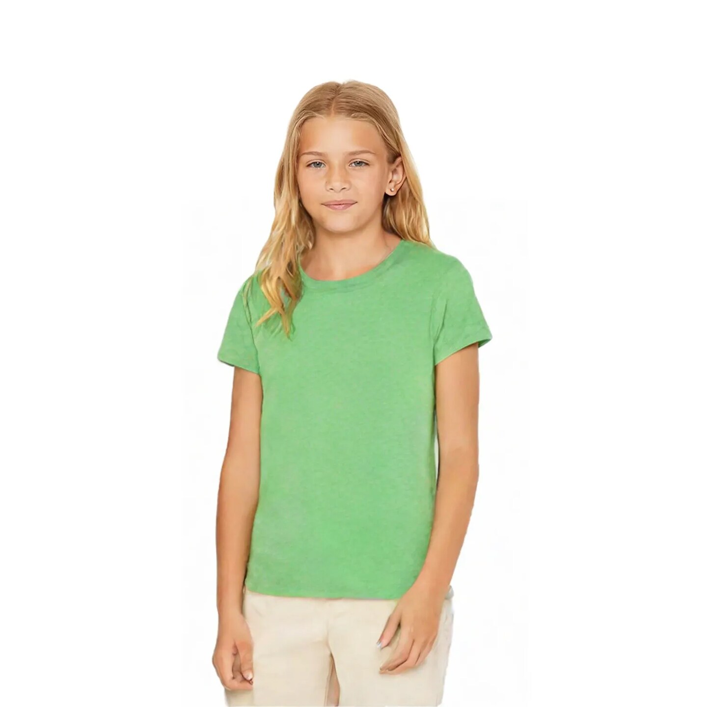 BELLA + CANVAS Youth Triblend Crewneck Short Sleeve Tee – Ultra Soft Lightweight Cotton Blend T-Shirt
