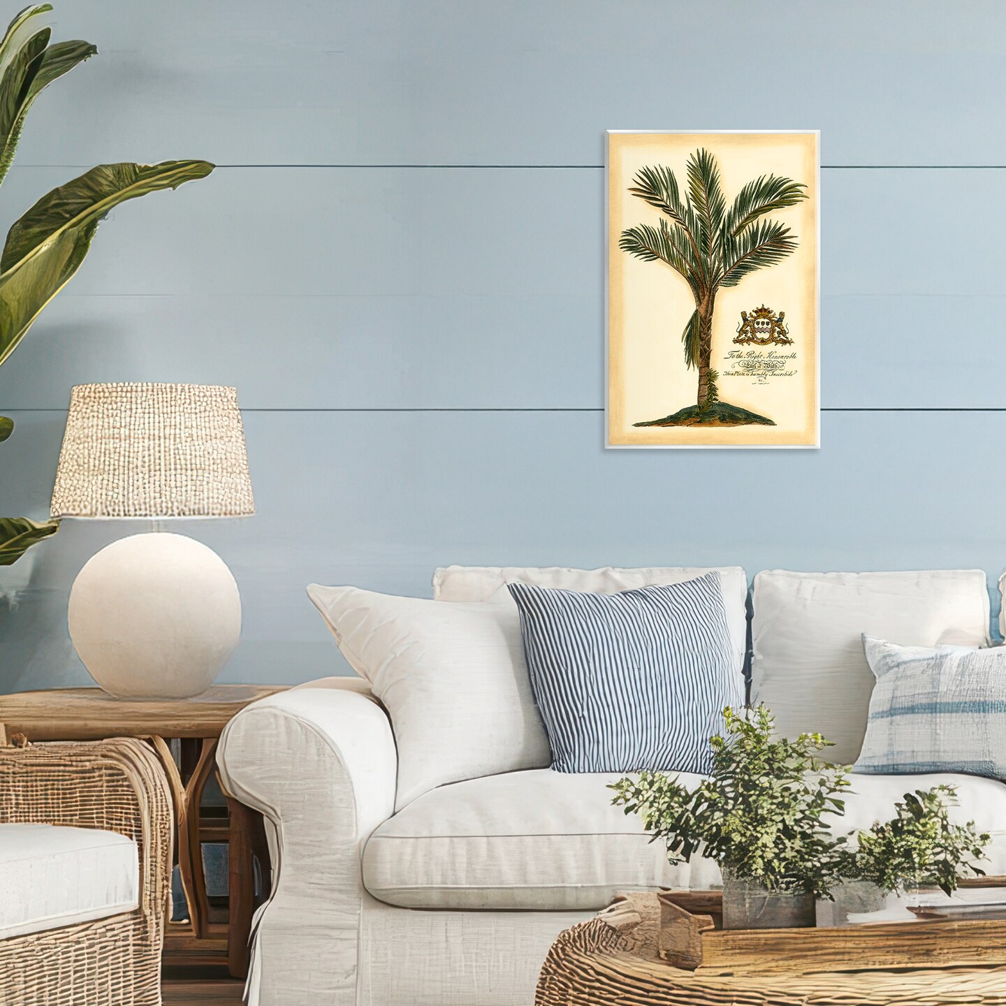 Stupell Industries Vintage Colonial Palm Wall Plaque, design by Vision Studio