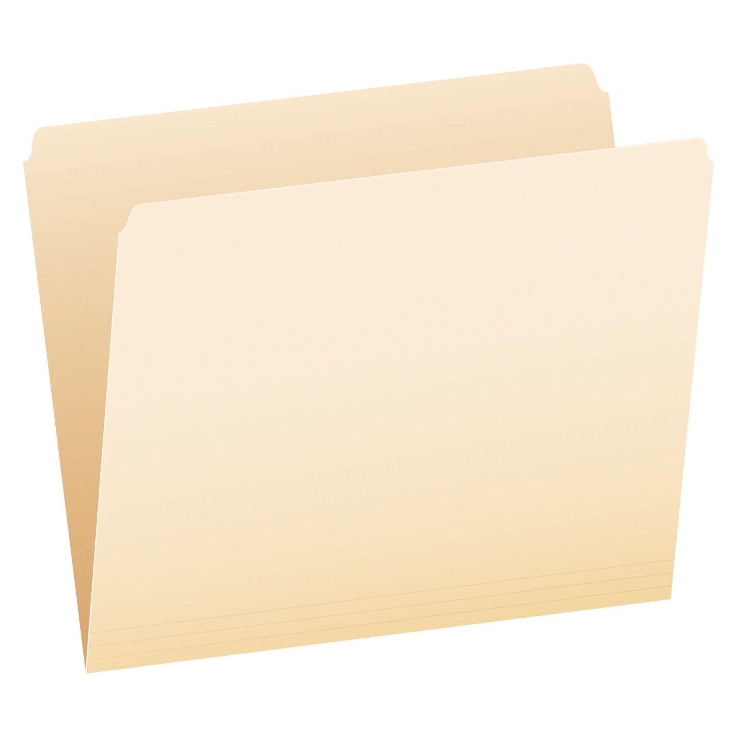 Pendaflex Recycled File Folder, Letter Size, Straight Cut Tabs, Manila, Pack of 100