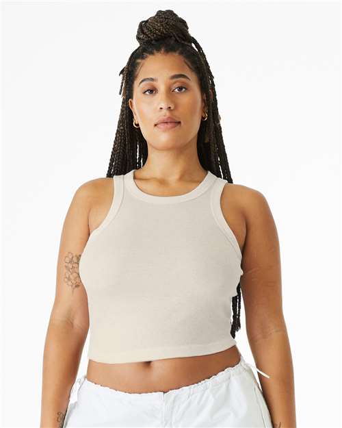 BELLA + CANVAS® Women’s Micro Rib Racerback Tank Top for Gym & Custom Print Fitted Tank