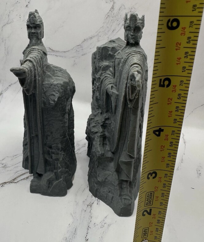 Argonath Sentinel Bookends Set 6 Inch Tall Kings of Gondor Statues