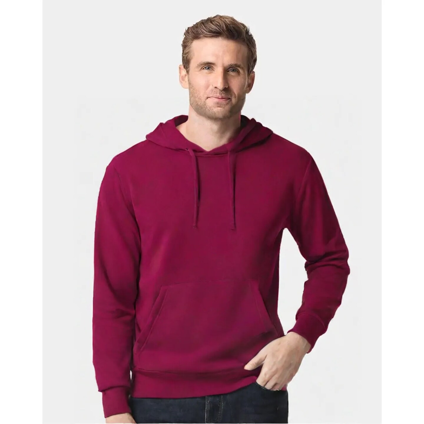 Hanes Unisex Eco Friendly Midweight Pouch Pocket Hooded Sweatshirt For Layering Outfits