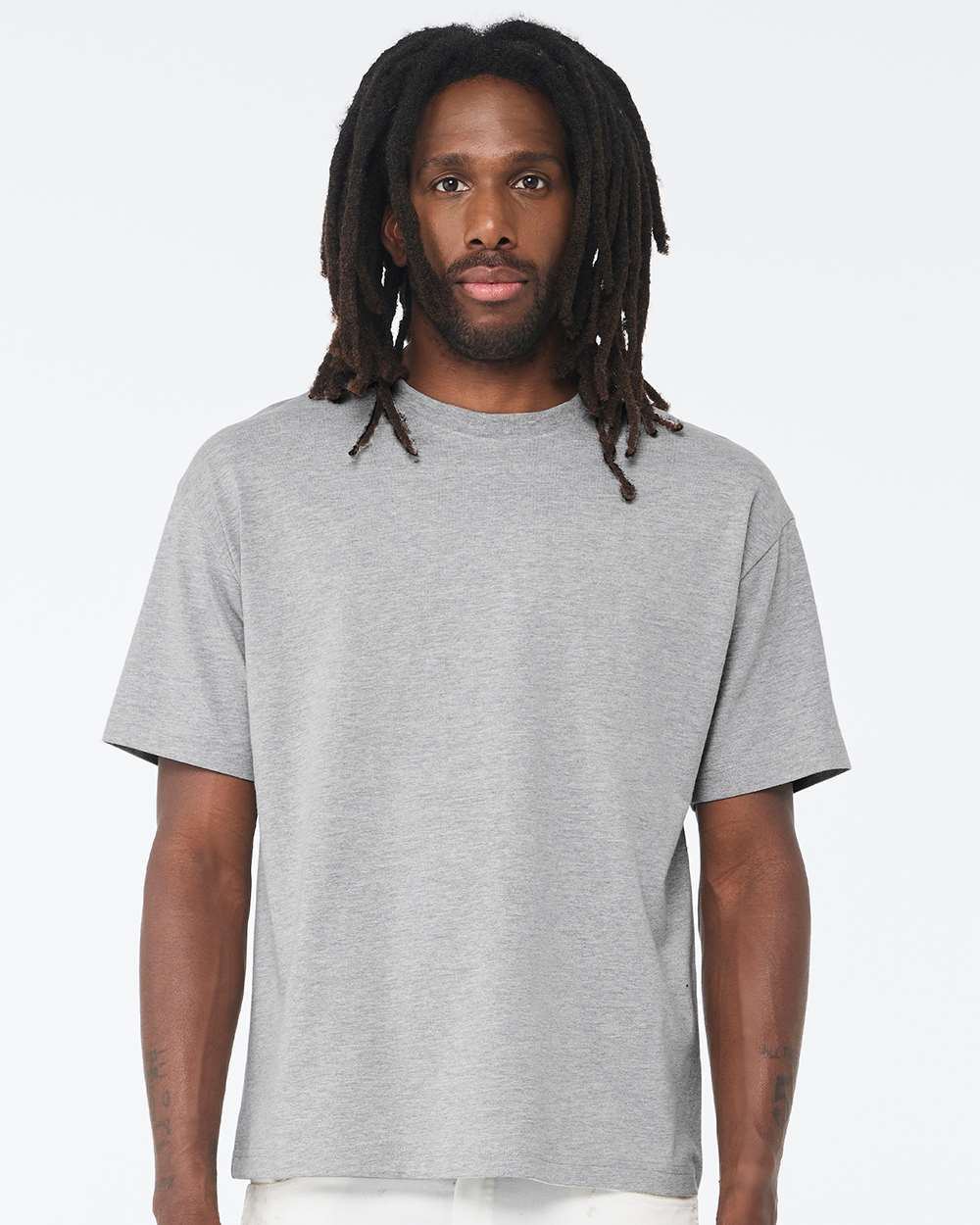 BELLA + CANVAS® Heavyweight Short Sleeve T-Shirt for Layering Outfits & Custom Print Blank Tee