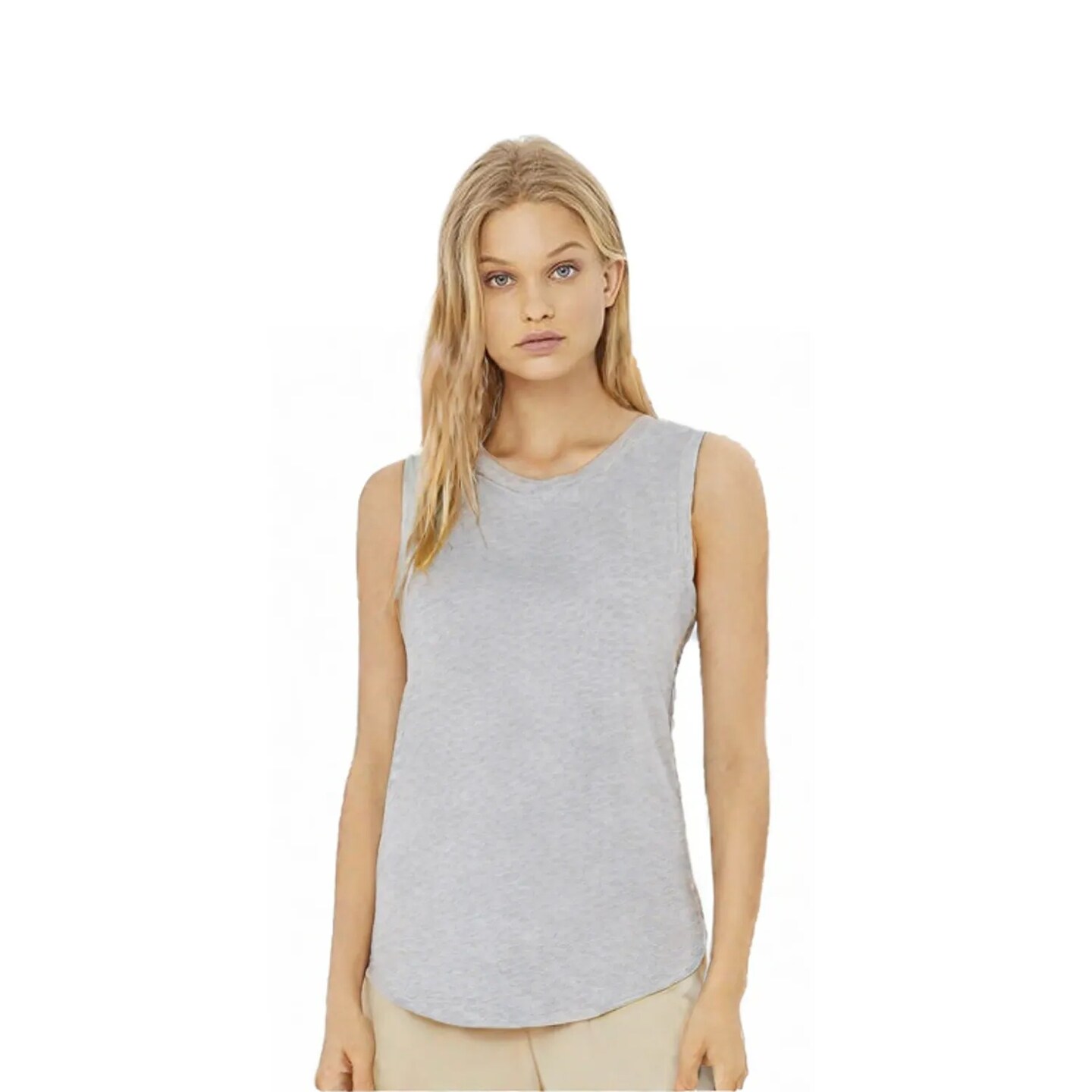 BELLA + CANVAS Women’s Jersey Muscle Tank Sleeveless Tee for Casual Wear