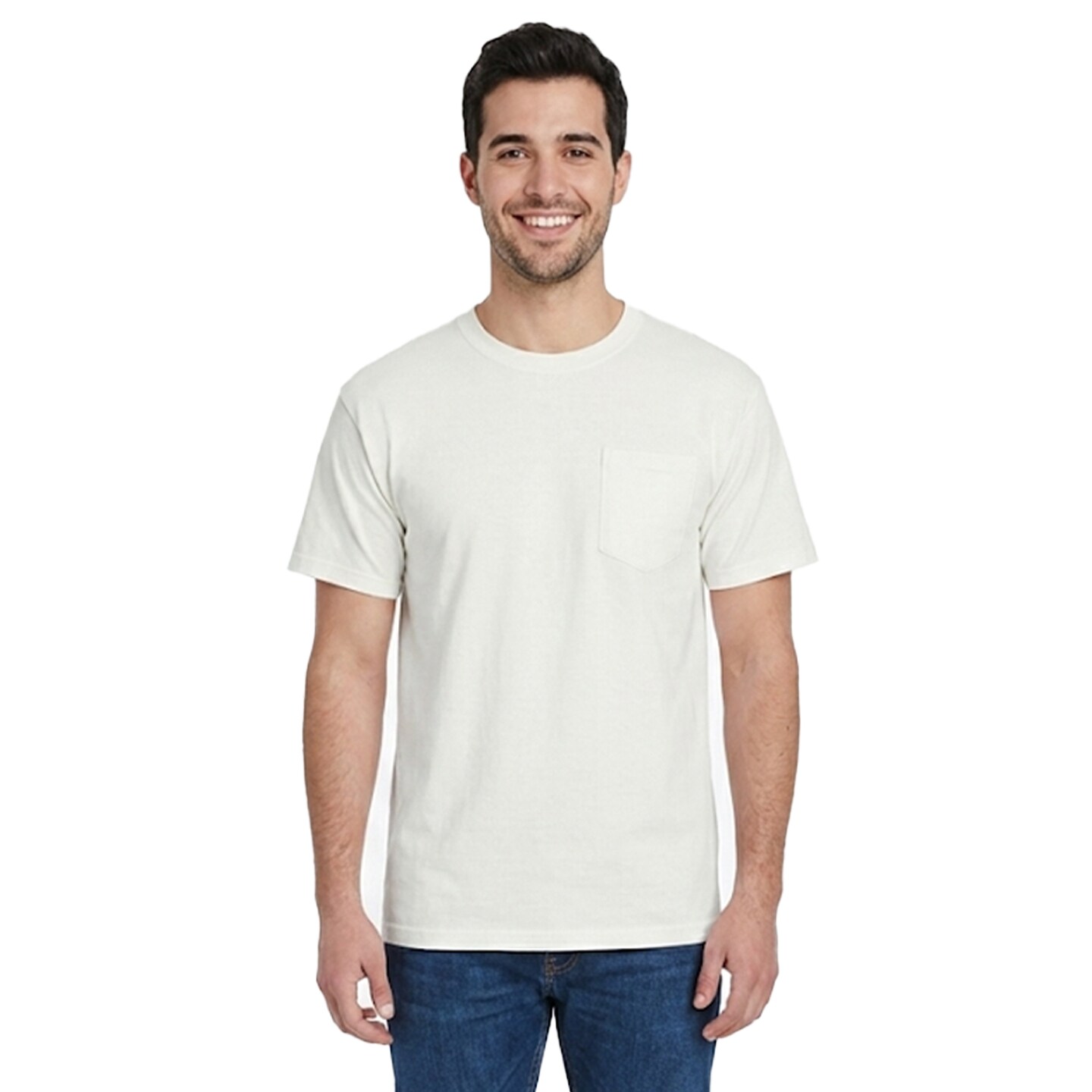 Unisex Premium Pocket Crewneck T-Shirt for Casual, Work & Outdoor wear