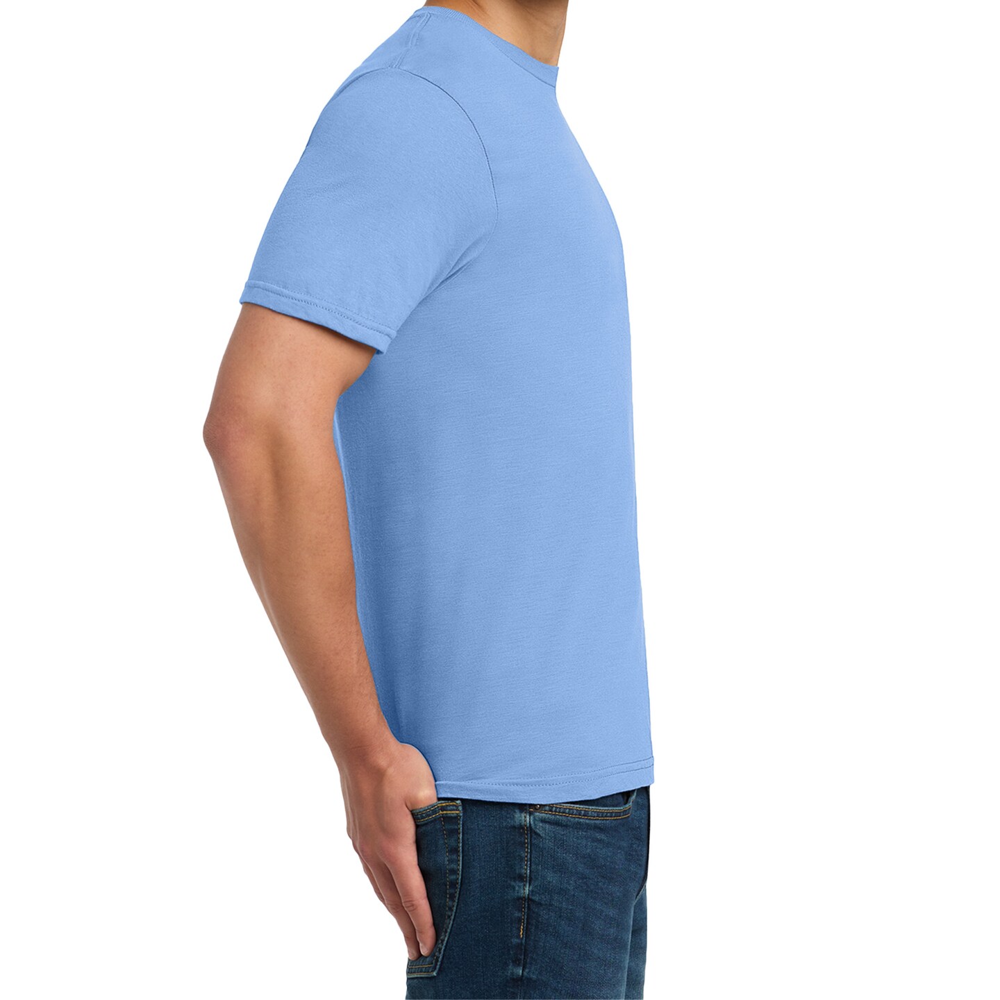 Gildan Men's Softstyle Short Sleeve T-Shirt, Craft Bundle for DIY Printing, Carolina Blue, 3-15 Pack