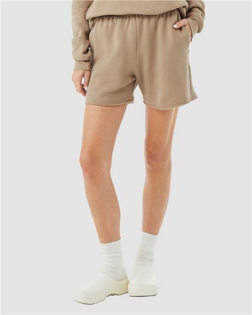 BELLA + CANVAS Women’s Cutoff Fleece Shorts – Soft Relaxed Fit Lounge Shorts for Casual Wear & Everyday Comfort