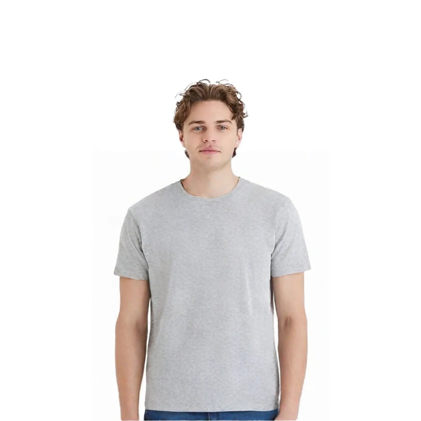 Hanes Unisex EcoSmart Cotton Polyester Blend Classic Fit Sustainable crewneck T Shirt For Screen Printing