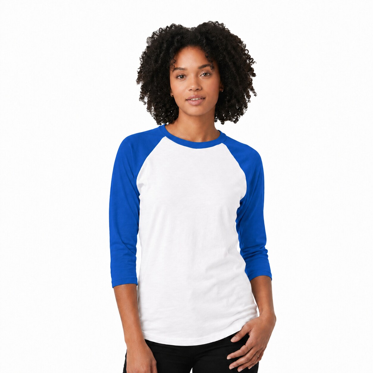 BELLA + CANVAS® Unisex Three-Quarter Sleeve Baseball Tee Raglan Contrast Sleeve Lightweight Retail Fit Shirt