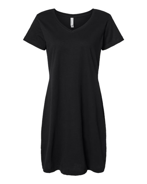 Women’s Fine Jersey V-Neck Coverup for Beach, Resort & Summer Relaxed Wear