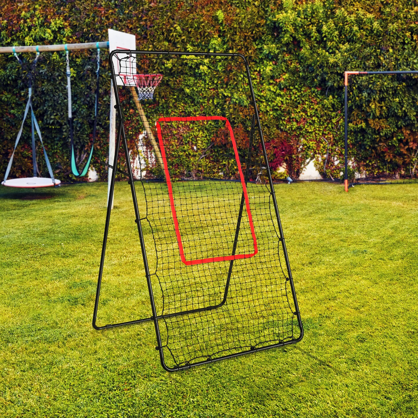 Multi-Sport Rebound Trainer Net, Volleyball & Soccer Practice Rebounder for Indoor/Outdoor