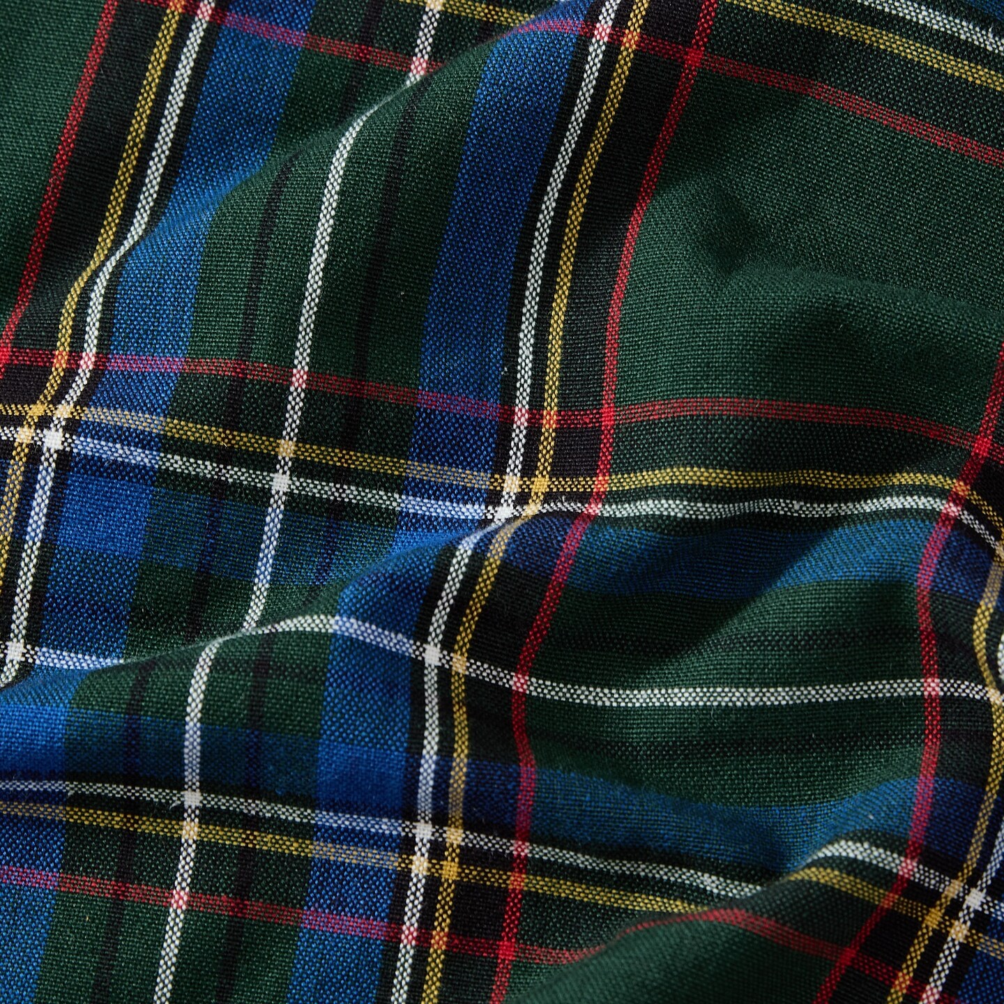 Threadmade Home Stowe Tartan Plaid Tree Skirt, Green - 48"W x 48"L