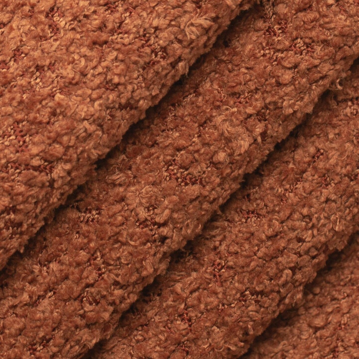 Brown Orange Rust Performance Grade Plain Solid Shearling Textures ...