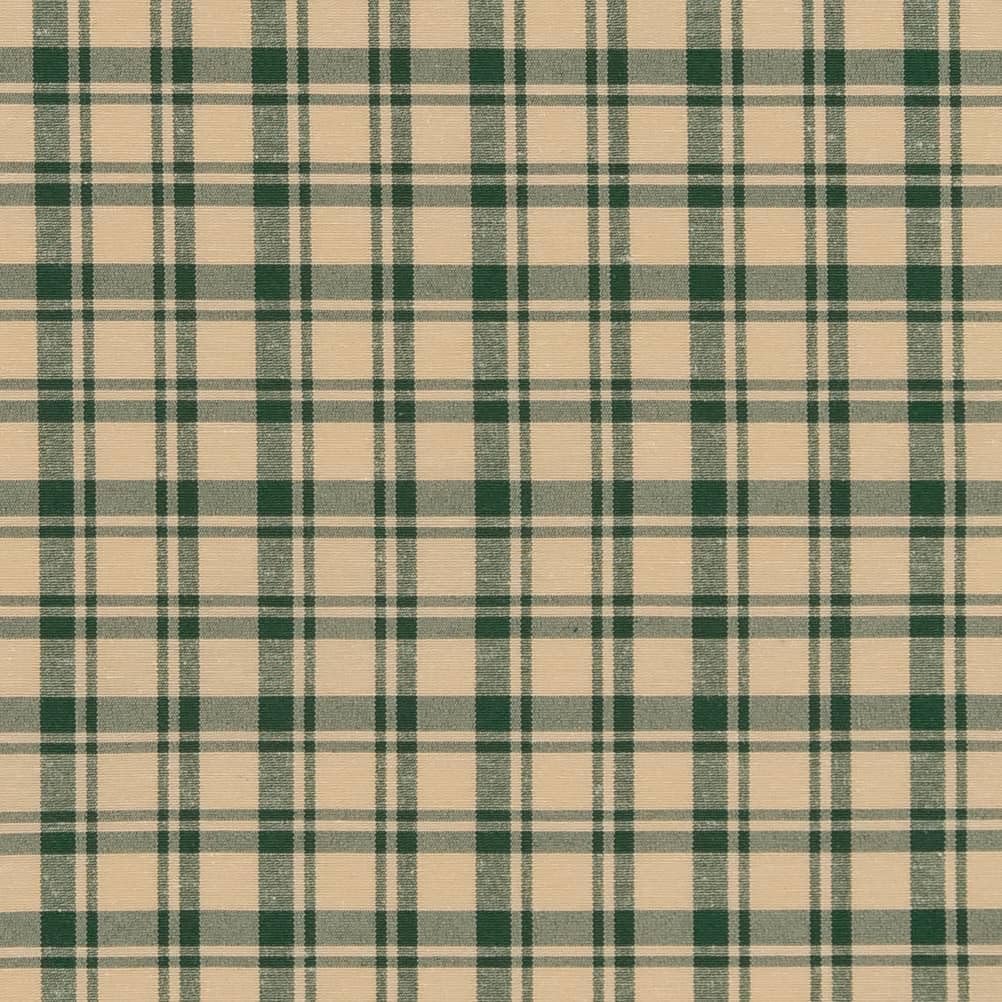 Green Plaid Woven Pattern Upholstery Fabric by The Yard - SKU: Rivet Juniper