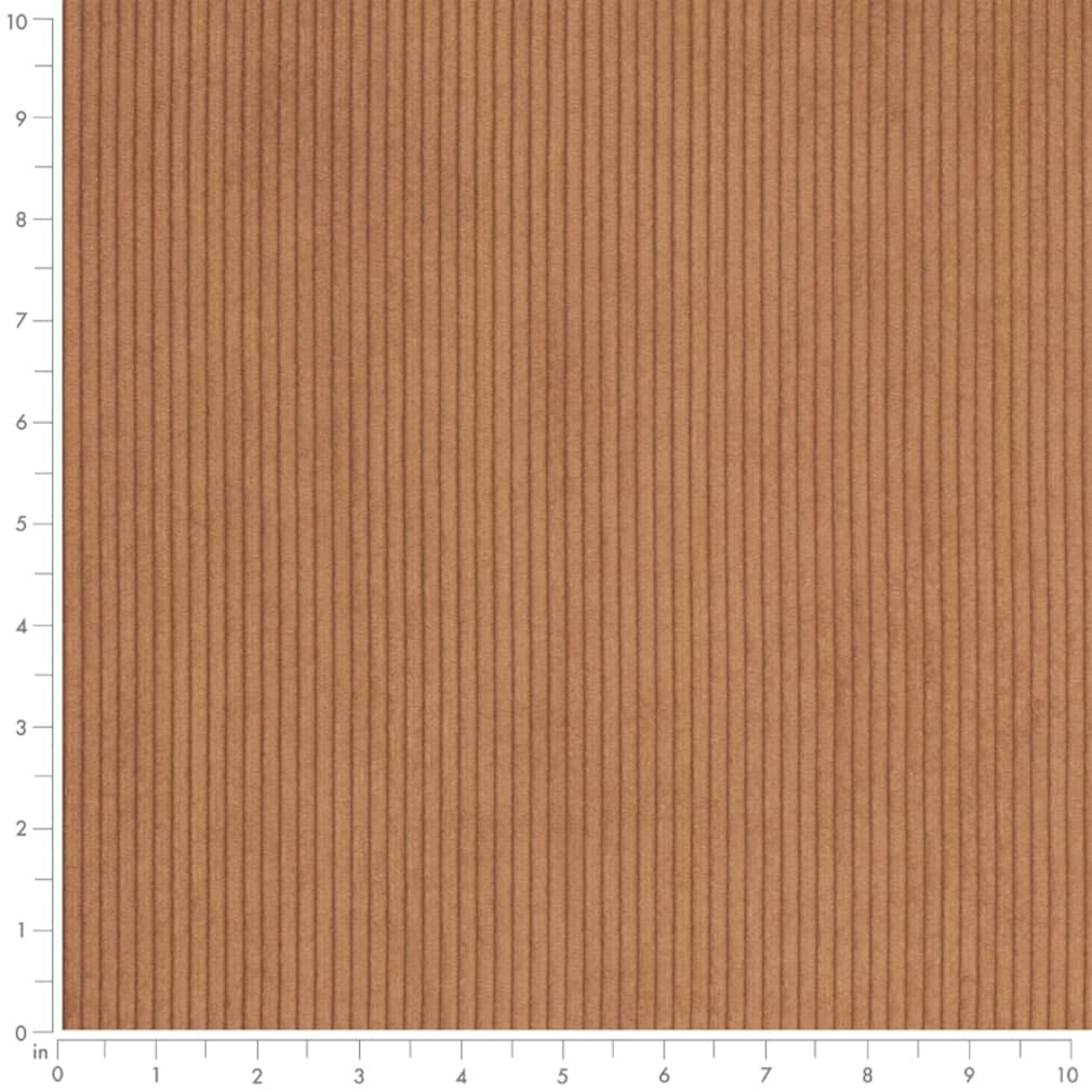 Brown Small Scale Corduroy Chenille Upholstery Fabric by The Yard - SKU: Cosmo Caramel