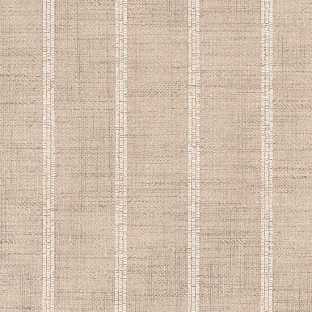 Natural Stain Resistant Performance Pet Friendly Stripe Woven Pattern Upholstery Fabric by The Yard - SKU: Addison Natural