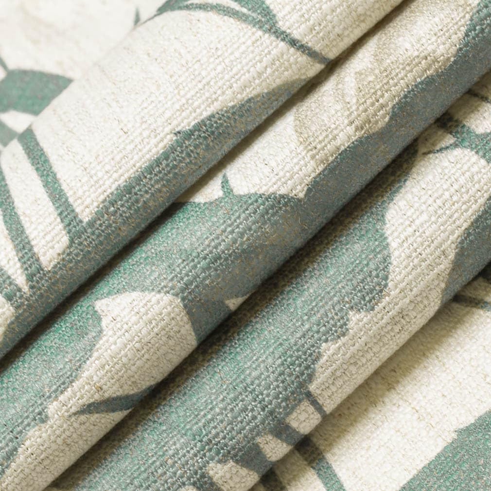 Yellow Green Stain Resistant Performance Floral Leaves Botanical Print Upholstery Fabric by The Yard - SKU: Lenox Jungle
