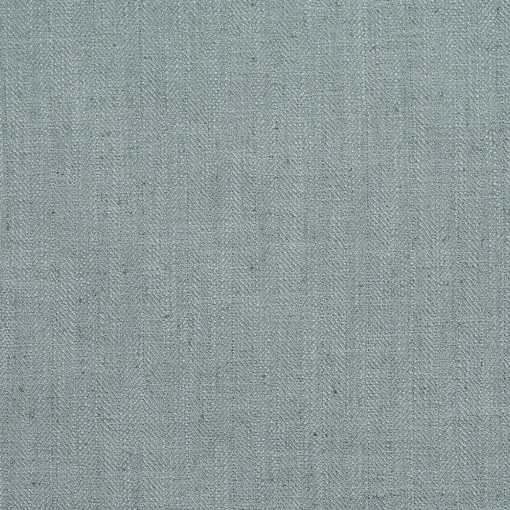 Aqua Herringbone Small Scale Linen Look Upholstery Fabric by The Yard - SKU: Callie Mist