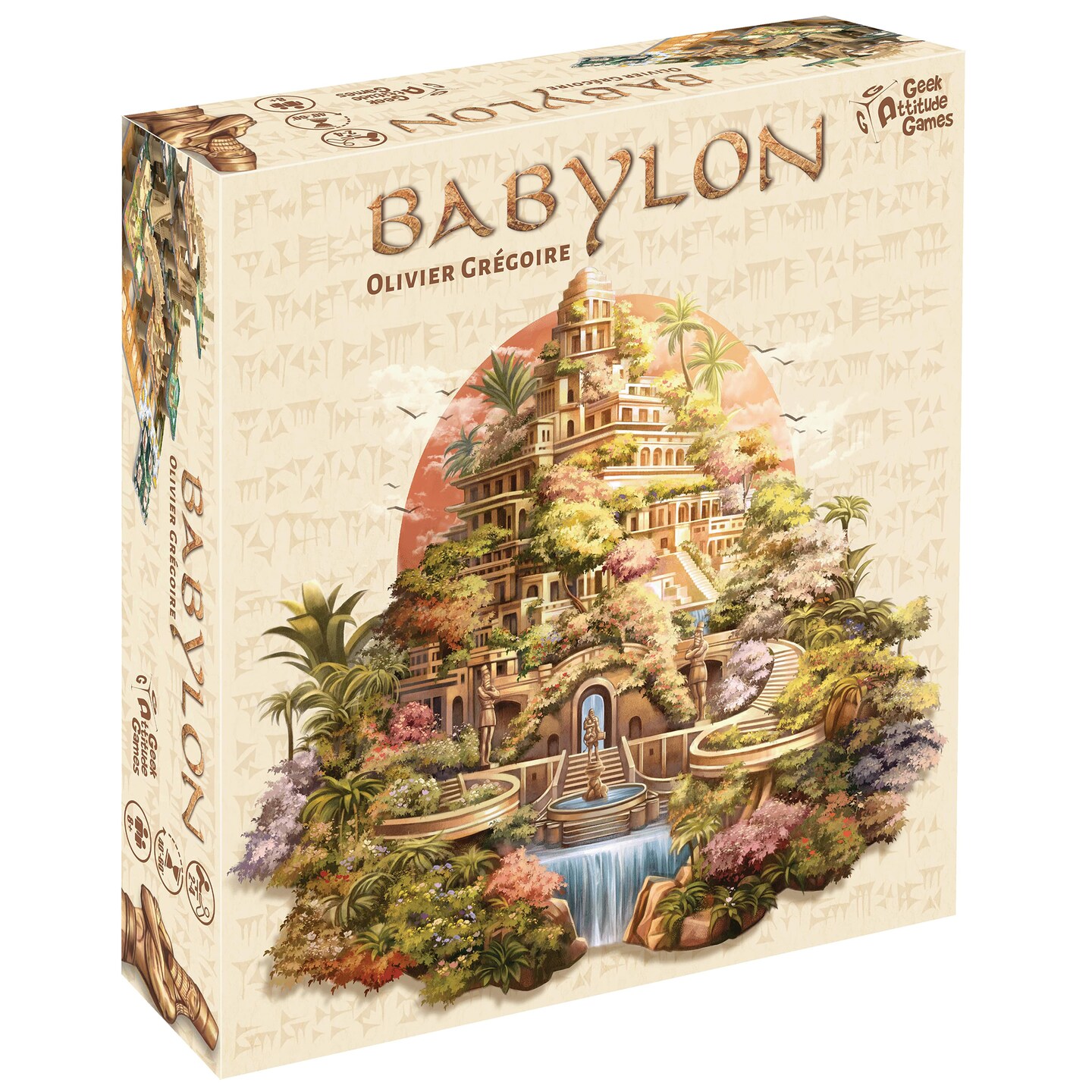 Synapses Games: Babylon - Tile Placement Board Game, 3D Landscape, 6th Century BC Theme, Garden Building, Family Strategy Ages 8+, 2-4 Players, 60 Min
