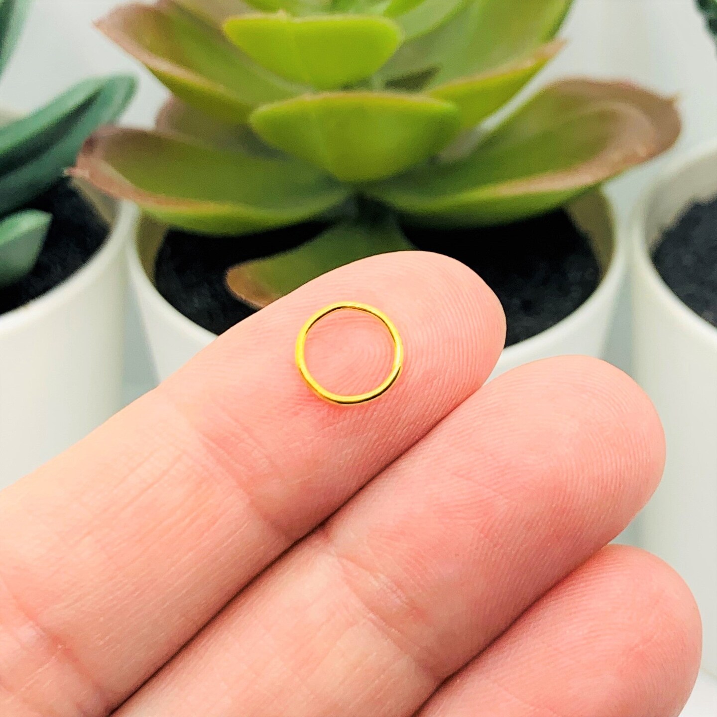 100, 500 or 1,000 Pieces: 8 mm Gold Plated Open Jump Rings, 20g