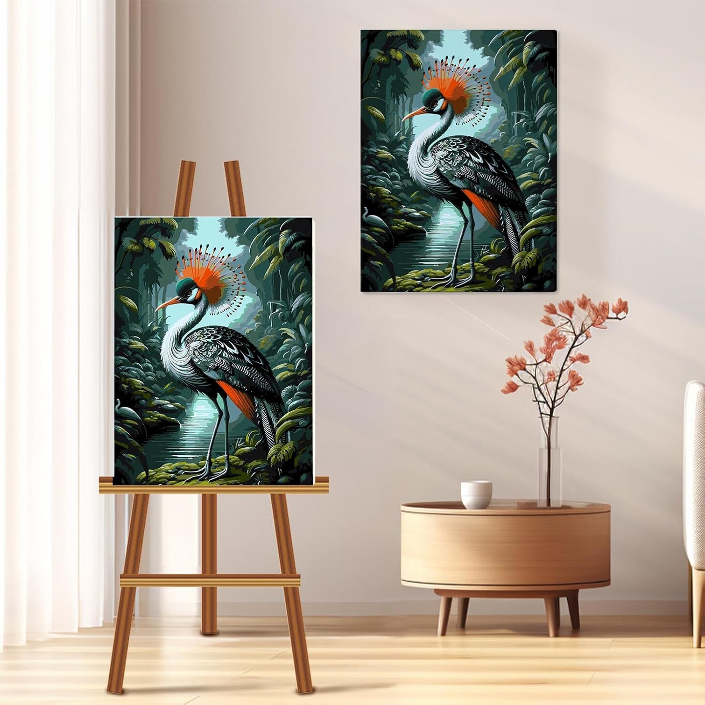 Framed and Easel Paint by Numbers Kit for Adults