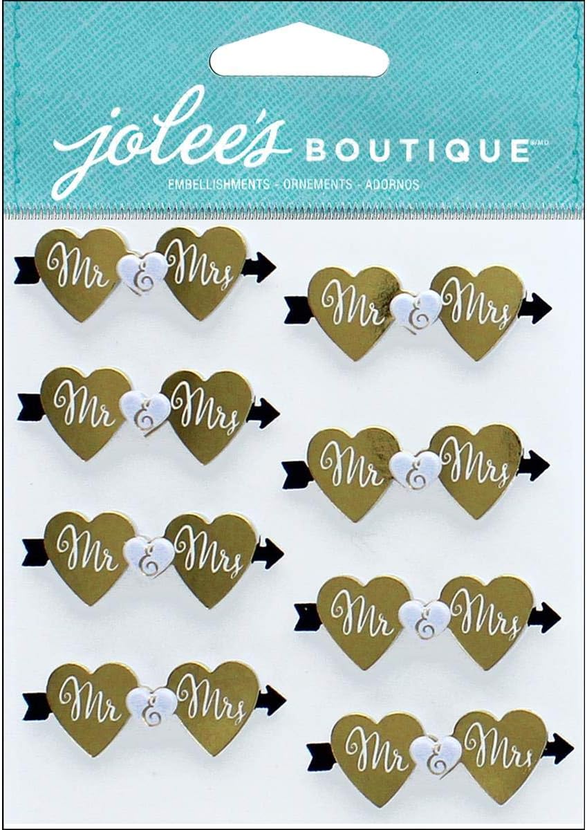 Jolee&#x27;s Boutique Mr. &#x26; Mrs. Repeat Dimensional Stickers