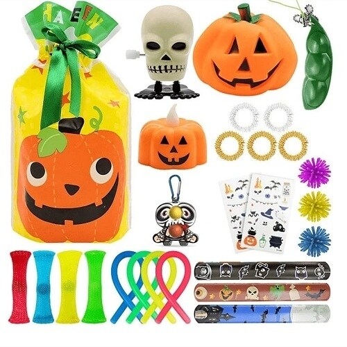 26 Piece Halloween Fidget Sensory Toy Set with Gift Bag Kids Toys, Party