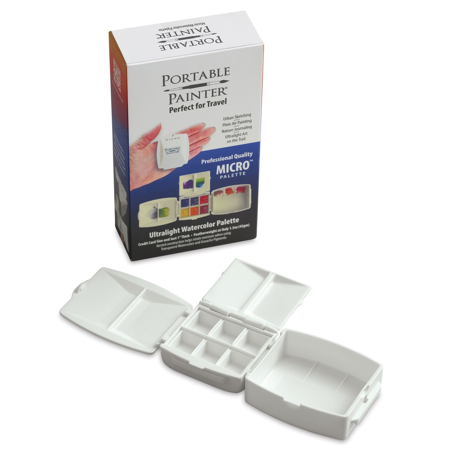 Portable Painter Micro Watercolor Palette - 2-1/4" x 2-7/8" x 1"