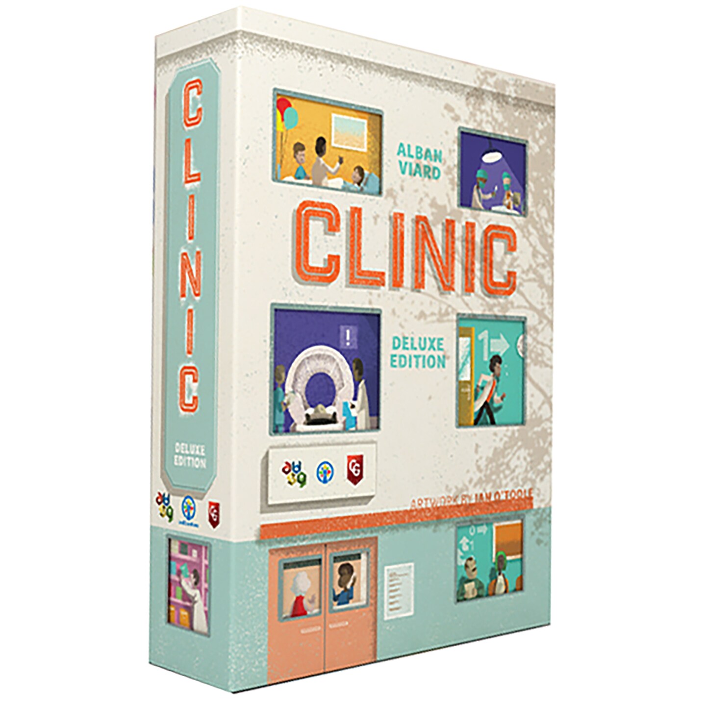Capstone Games: Clinic Deluxe - Strategy Board Game, Tile Placement, 1-4 Players, Ages 12+, 60 - 150 Min Game Time