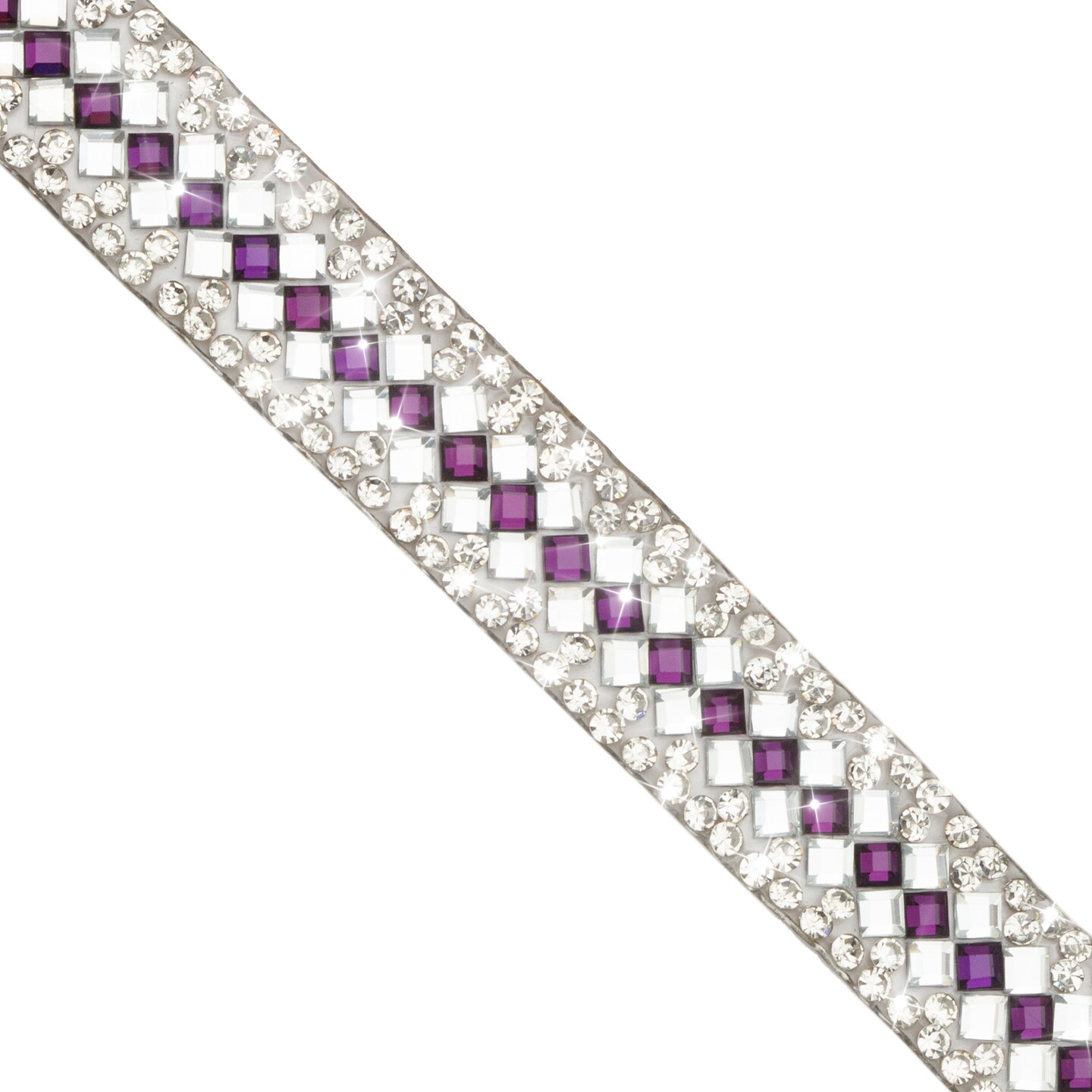10 yards of Gianna 12mm Iron-on Rhinestone Trim